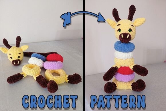 Stacking Toy Giraffe Crochet Pattern
