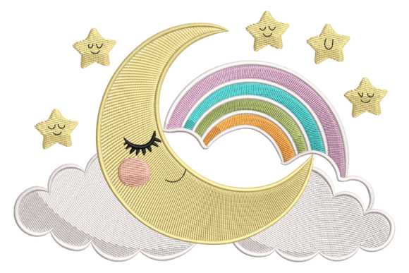 Baby Night Sky Embroidery Design