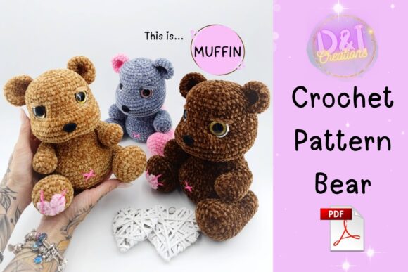 Bear Teddy Crochet Pattern Amigurumi PDF