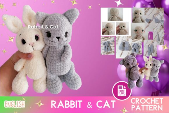Crochet Rabbit Cat Easter Holiday Pattern