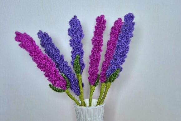 Crochet Lavender Long Stem Pattern