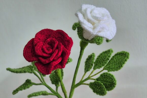Crochet Rose Bud Hybrid Pattern