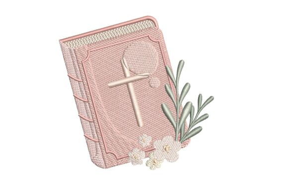 Floral Bible Embroidery Design