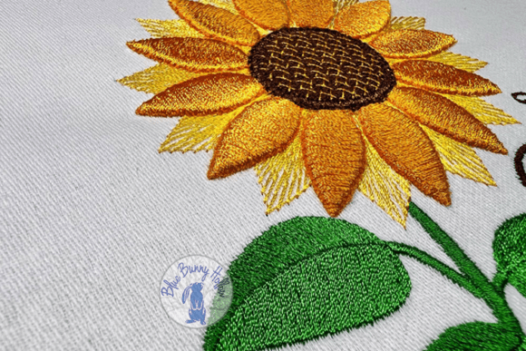Grow Through What You Go Through Sunflower Embroidery