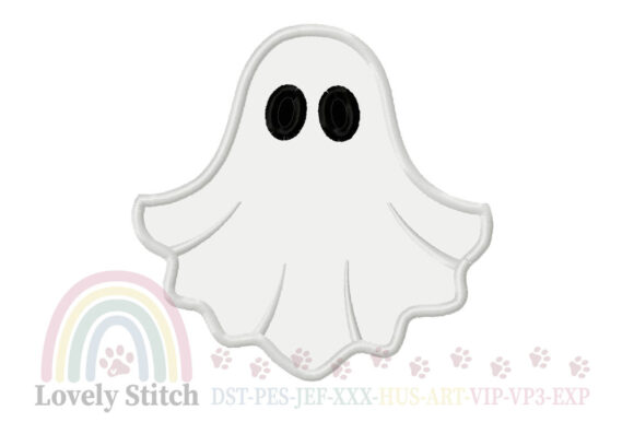 Halloween Ghost Embroidery Design