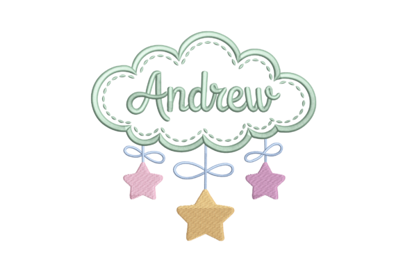 Personalized Name Cloud Embroidery