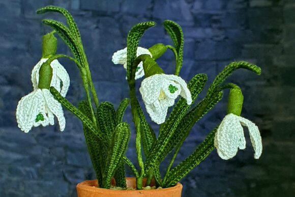 Snow Drops Crochet Pattern Realistic