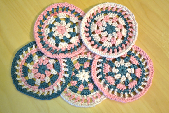 Sunday at the Pool Coasters Crochet Pattern