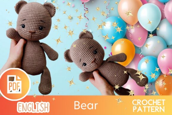 Teddy Bear Crochet Toy PDF Amigurumi Pattern