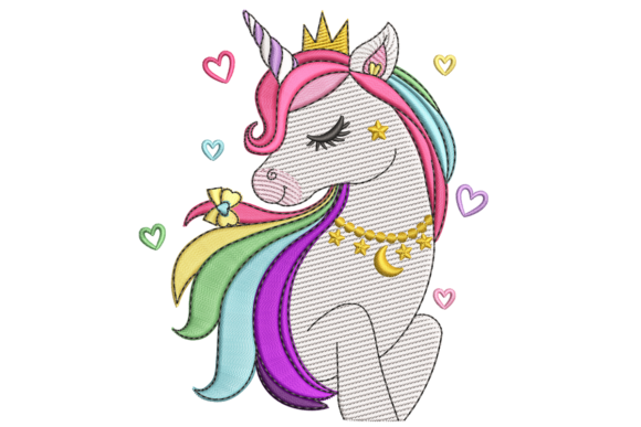 Unicorn Embroidery Design