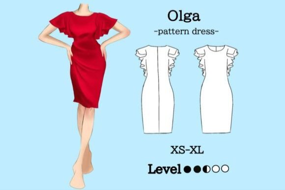Olga Midi Dress Sewing Pattern