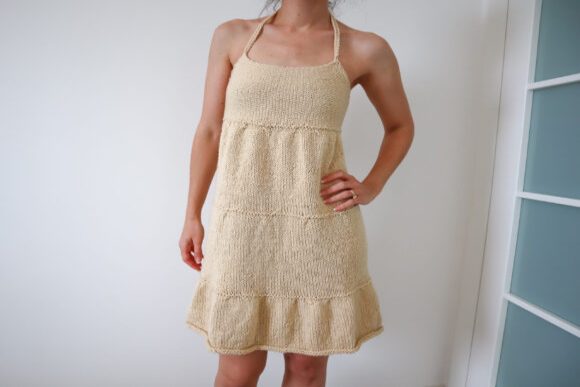 Three-Tiered Dress Knitting Pattern