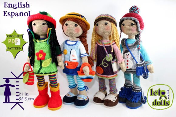 All Seasons Friends Crochet Doll Pattern