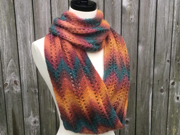 Autumn Infinity Scarf Knitting Pattern