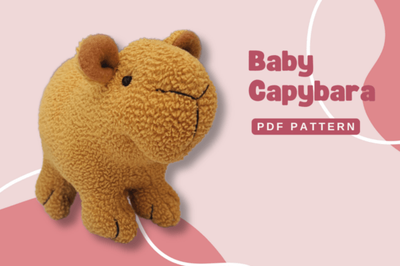 Baby Capybara Sewing Pattern for Beginners