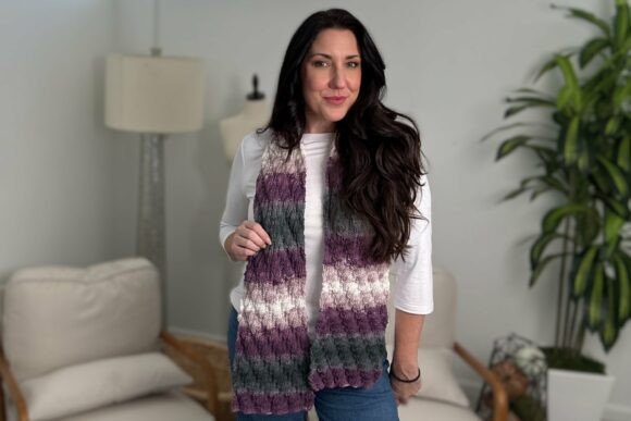Cascade Scarf Pattern