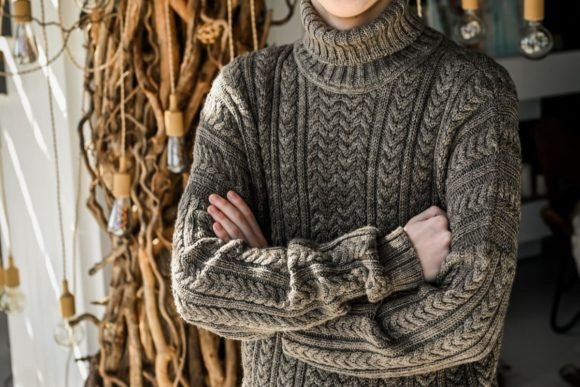 Crossbill Sweater Knitting Pattern