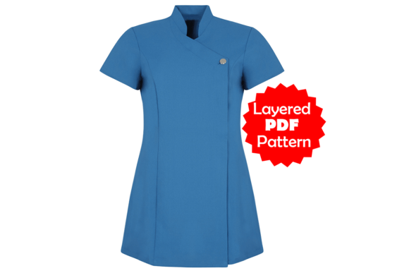Crossover Tunic Dress PDF Sewing Pattern