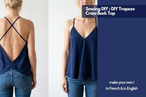 DIY Trapeze Cross-Back Top Sewing Pattern