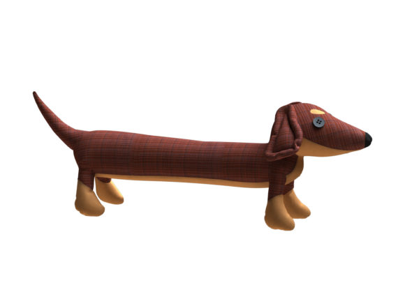 Dog Draft Stopper Plush Sewing Pattern