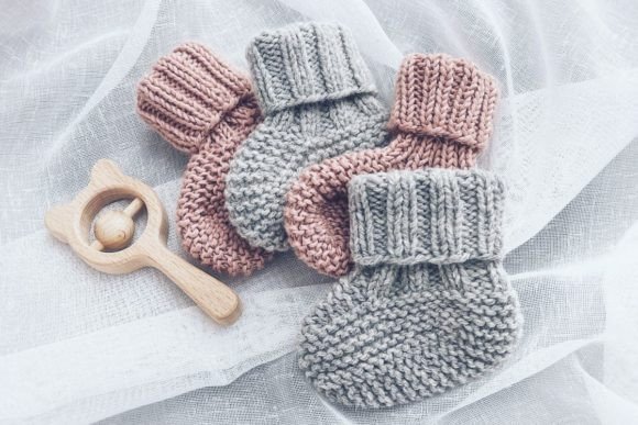 First Baby Booties Knitting Pattern
