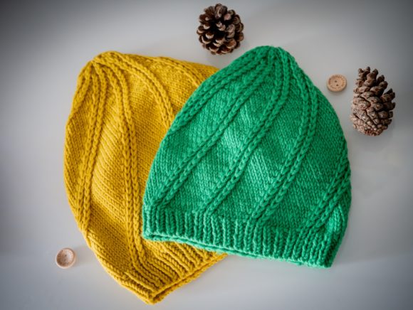 Mellow Drop Hat Knitting Pattern