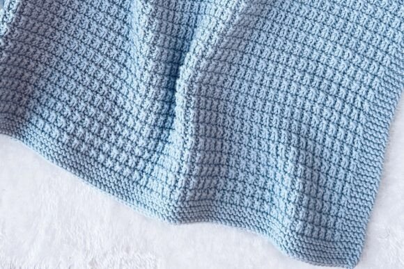 Seersucker Baby Blanket Knitting Pattern