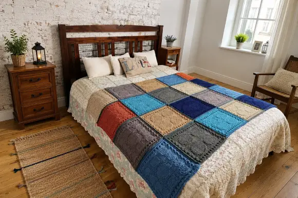 Soap Bubbles Blanket Knitting Pattern