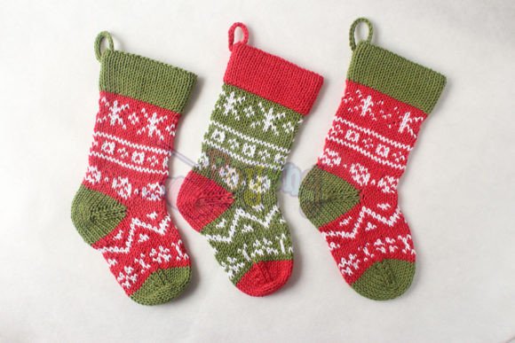 Stranded Christmas Stocking Knitting Pattern
