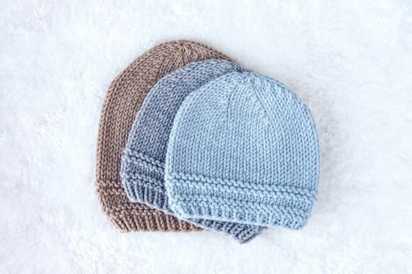 Very Easy Baby Beanie Knitting Pattern