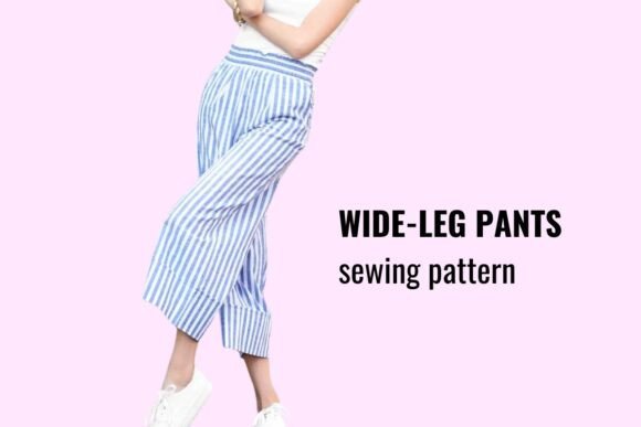 Wide Leg Pants Sewing Pattern PDF