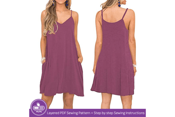 Women's Summer Dress PDF Sewing Pattern