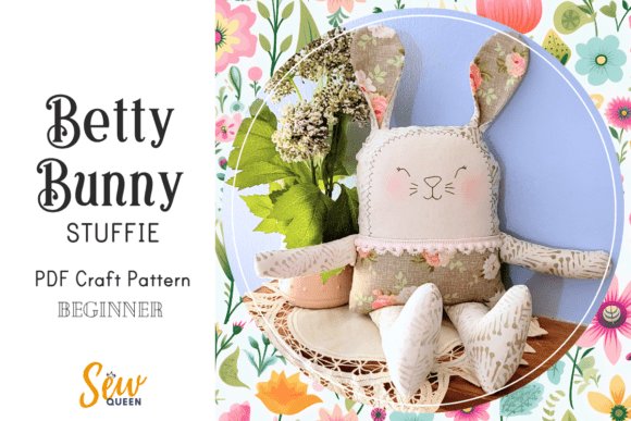 Betty Bunny Stuffie PDF Pattern