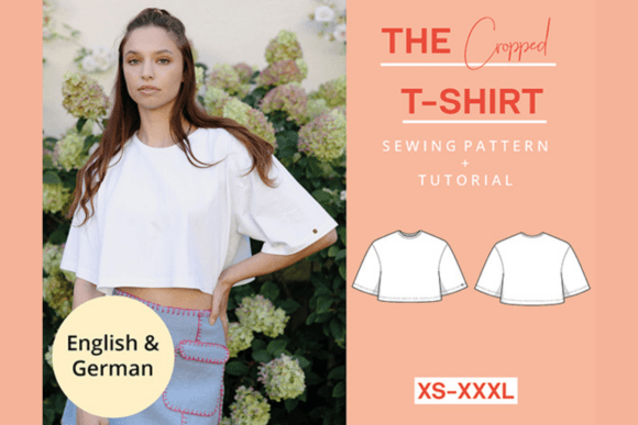 Boxy Cropped Tee Sewing Pattern