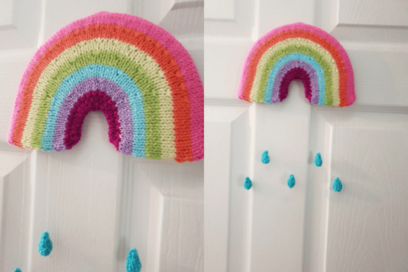 Large Hanging Rainbow Knitting Pattern