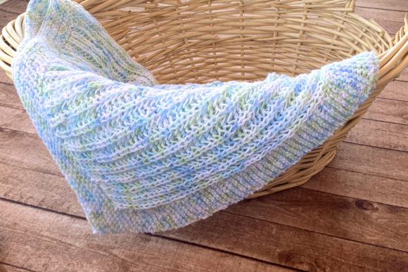 Squishy Baby Blanket Knitting Pattern