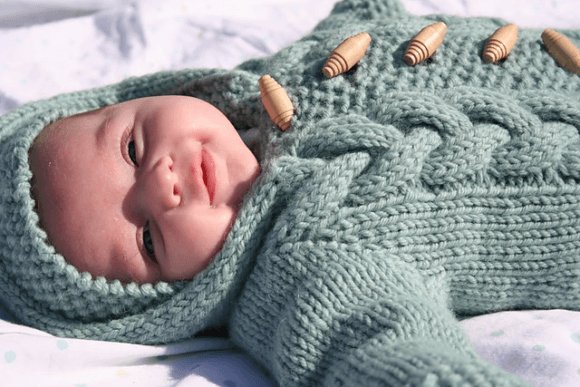 Top-Down Baby Bunting Knitting Pattern