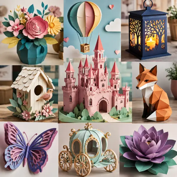 10 Creative 3D Paper Crafts You Can Make With SVG Cut Files