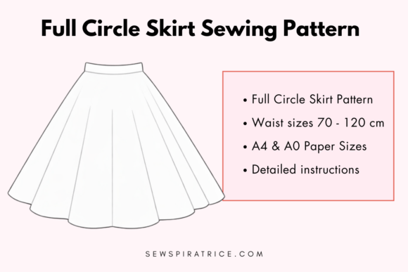 Full Circle Skirt Sewing Pattern