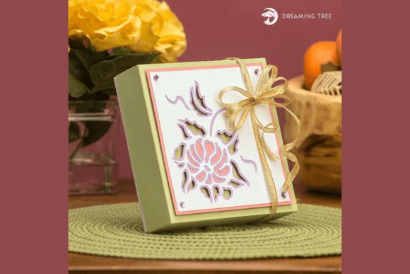 Floral Gift Box SVG