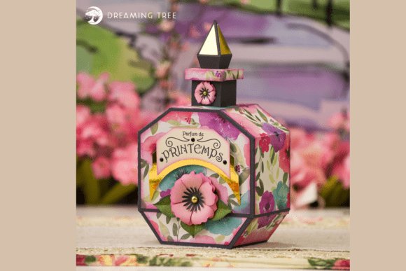 Perfume Bottle Gift Box SVG