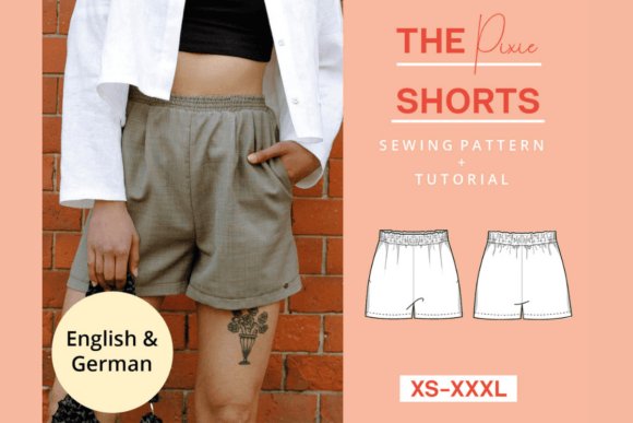Pixie Tailored Shorts Sewing Pattern