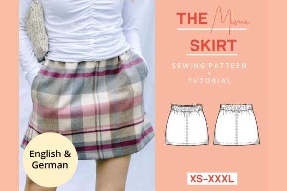 Plaid Mini Skirt Sewing Pattern