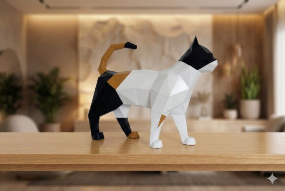 Walking Cat 3D Papercraft