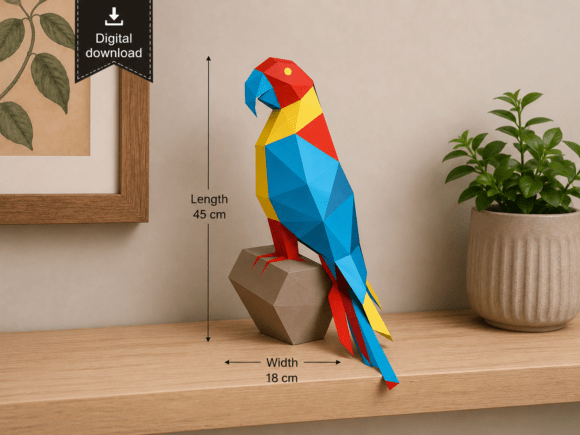 Macaw Parrot 3D Papercraft