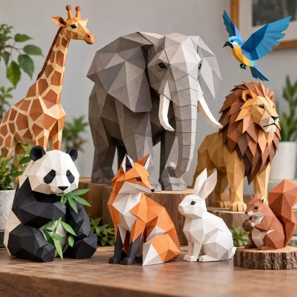 10 Cute Animal 3D SVG Projects for Paper Crafters