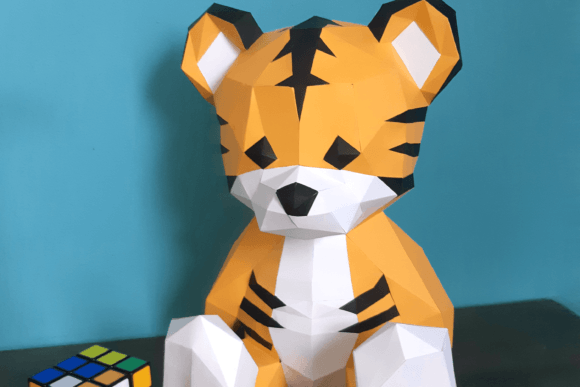 Cute Tiger Paper Origami