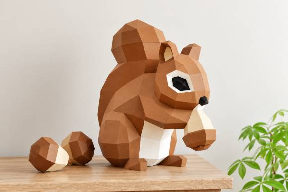 3D Papercraft Squirrel